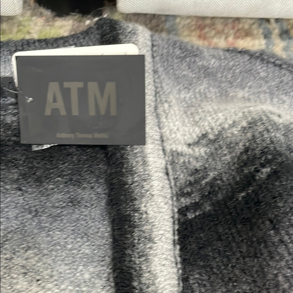 ATM Anthony Thomas Melillo Charcoal and Black Cardigan